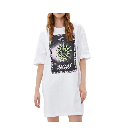 Robe blanches femme adidas tee dress - 36