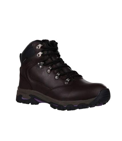 Regatta Womens/Ladies Tebay Waterproof Leather Walking Boots (Alpine Purple) - UTRG6390