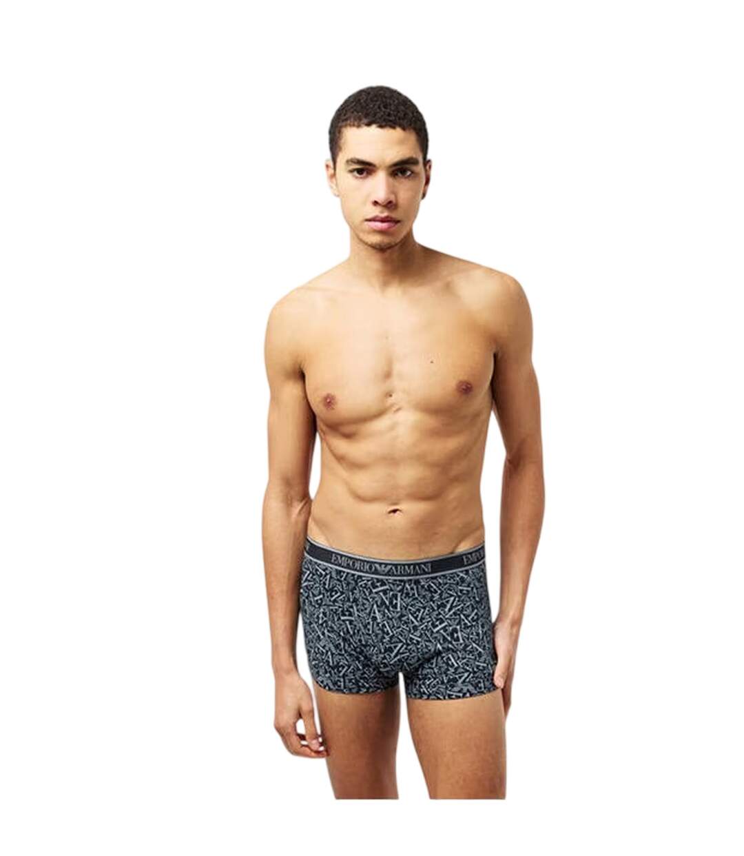 Lot De 3  Boxers Core Homme Bleu Imprimé Emporio Armani-3