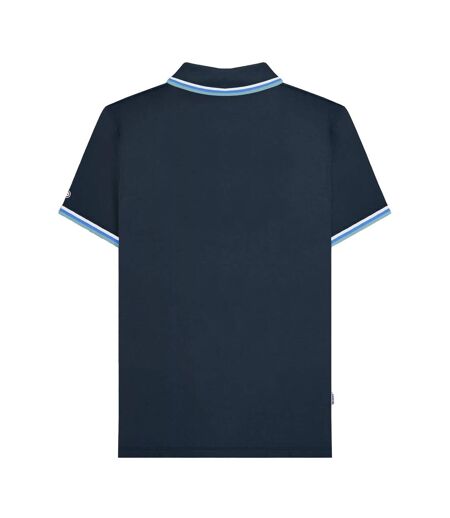 Mens Ss25 Triple Tipped Polo Shirt Navy Lambretta