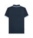 Mens Ss25 Triple Tipped Polo Shirt Navy Lambretta-2