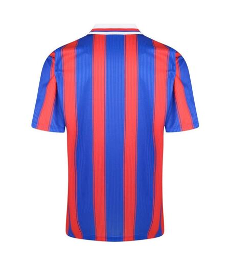 Mens Crystal Palace Home Jersey Red Blue Score Draw