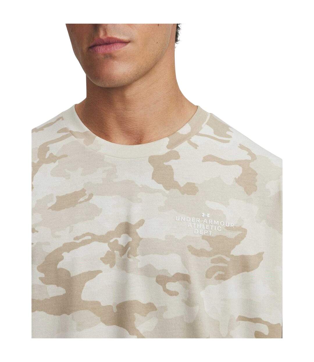 T-shirt Homme Beige Gris Blanc Under Armour-3