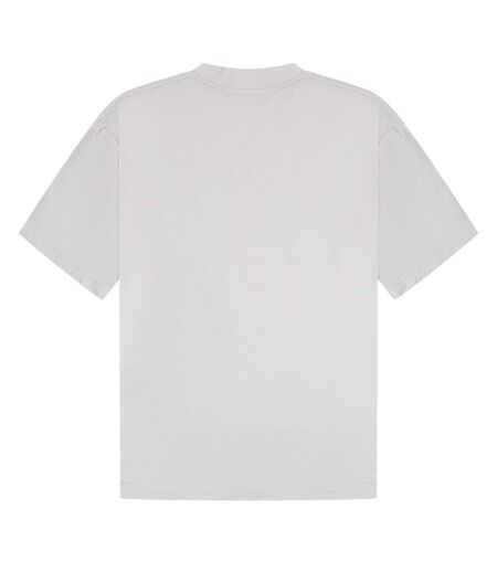 T-shirt oversize unisexe adulte en coton peigné ringspun à encolure allongée gris lunaire Casual Classics