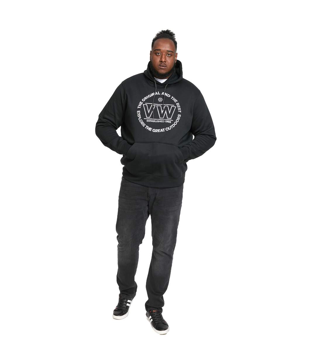 Sweat à capuche bourton homme noir Duke Duke