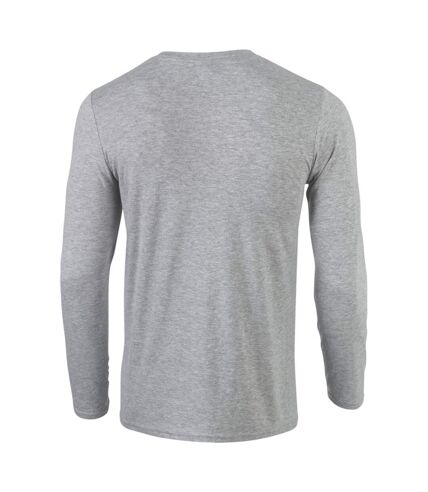 Gildan Mens Soft Style Long Sleeve T-Shirt (Sport Grey (RS)) - UTBC488