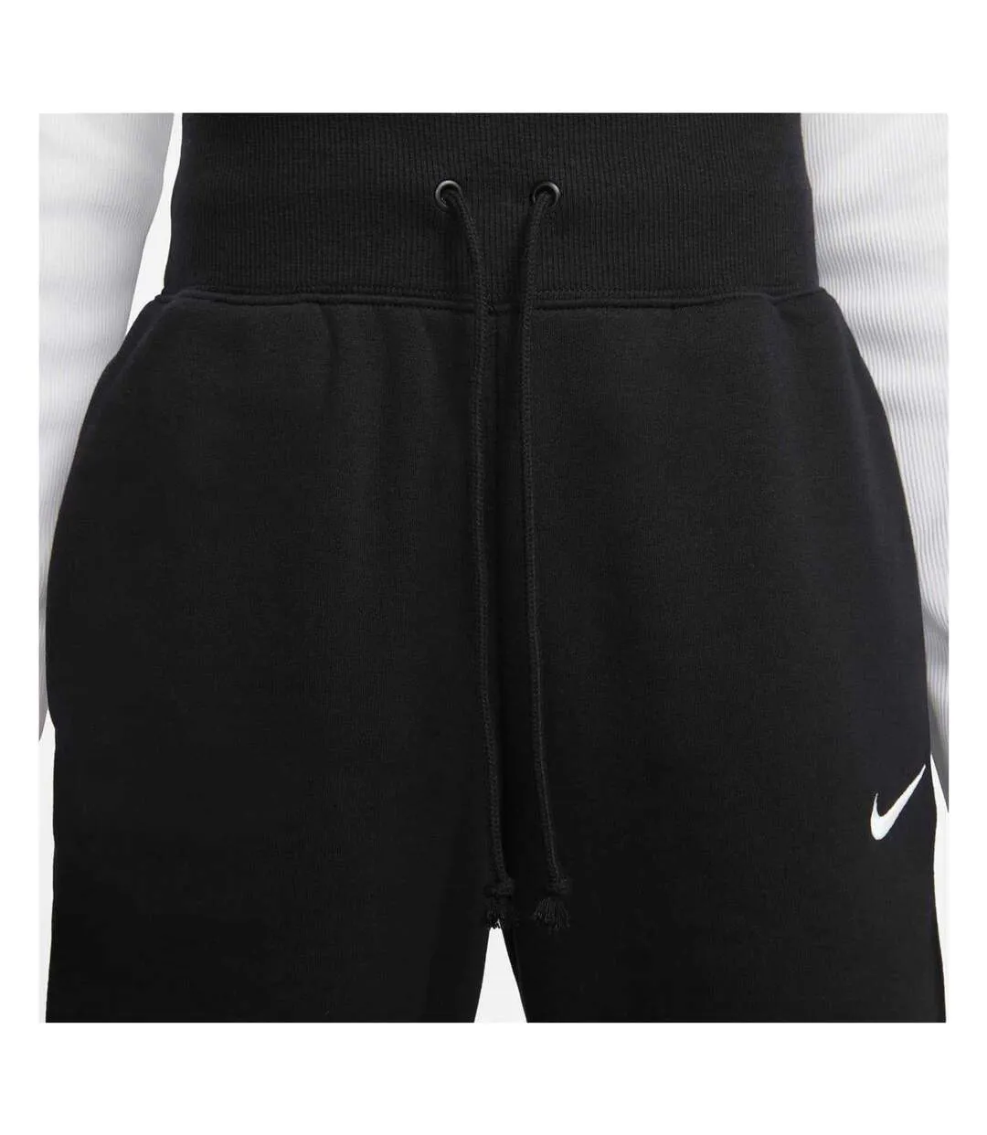 Womens/ladies High Waist Sweatpants Black Nike-3