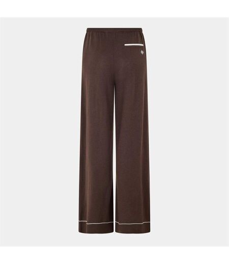 Womens/ladies Knitted Trousers Brown Couture