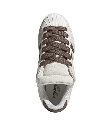 Womens/ladies Superstar Suede Trainers White Adidas