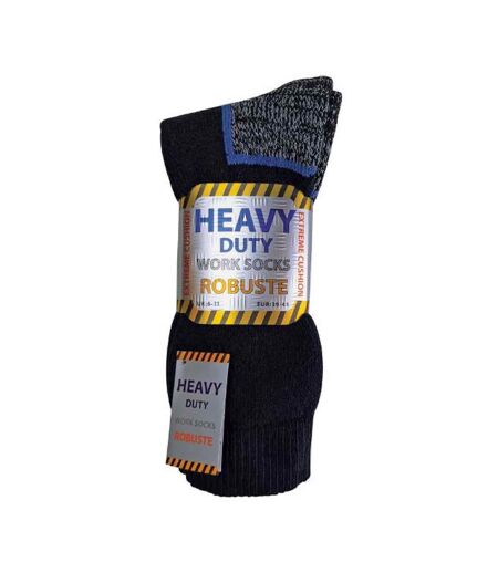 3 Pack Mens Heavy Duty Cotton Cushioned Work Boot Socks