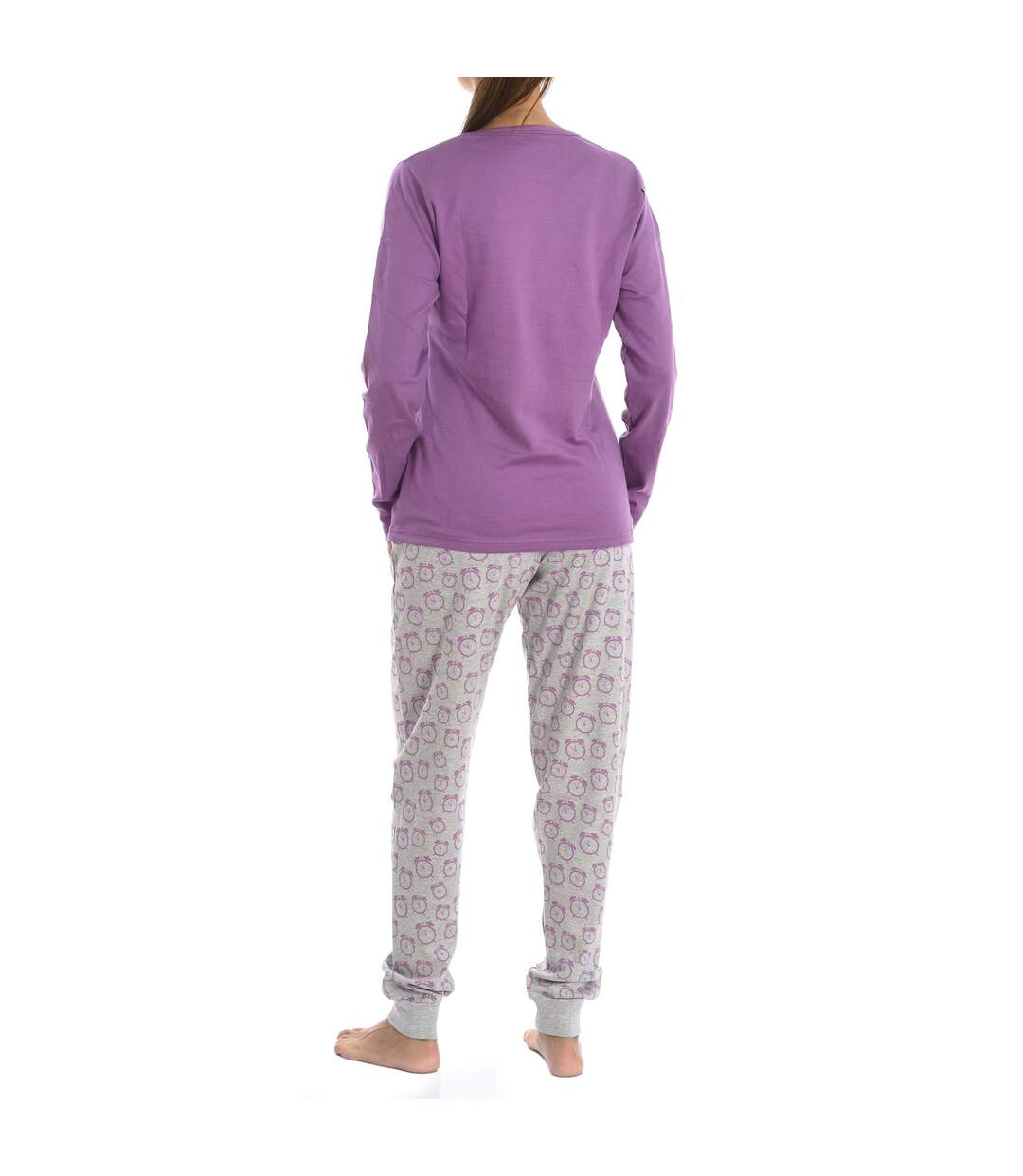 KLP1 women's long-sleeved winter pajamas-3