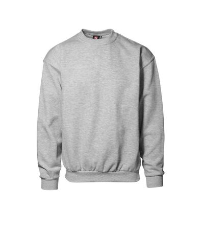 ID Unisex Classic Round Neck Sweatshirt (Grey melange) - UTID275