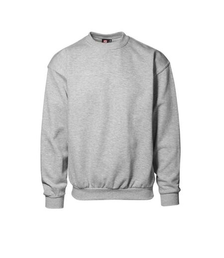 ID Unisex Classic Round Neck Sweatshirt (Grey melange) - UTID275