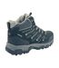 Mens Mount Mid Leather Waterproof Walking Boots Black Grey Karrimor-4