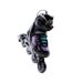 Childrens/kids Wonton Inline Roller Skates 6.5 Uk-9 Uk Black Violet Coolslide-3