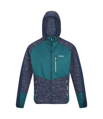 Regatta Mens Cadford IV Marl Fleece Jacket (Admiral Blue/Pacific Green) - UTRG8103