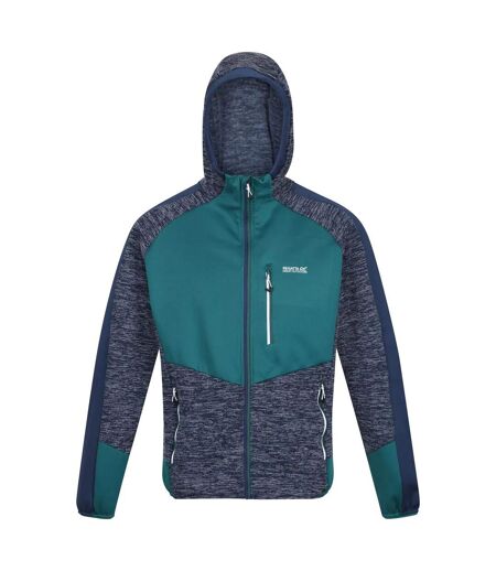 Mens cadford iv marl fleece jacket admiral blue/pacific green Regatta