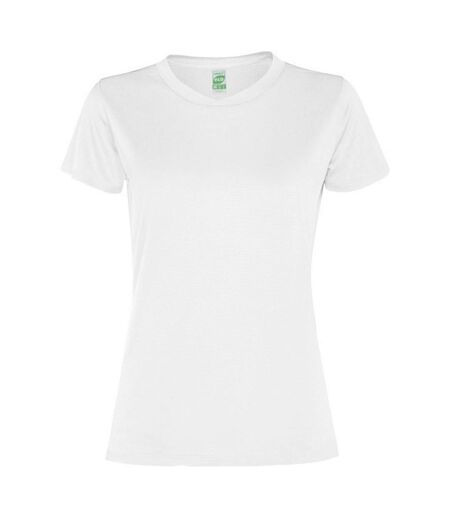 T-shirt slam femme blanc Roly