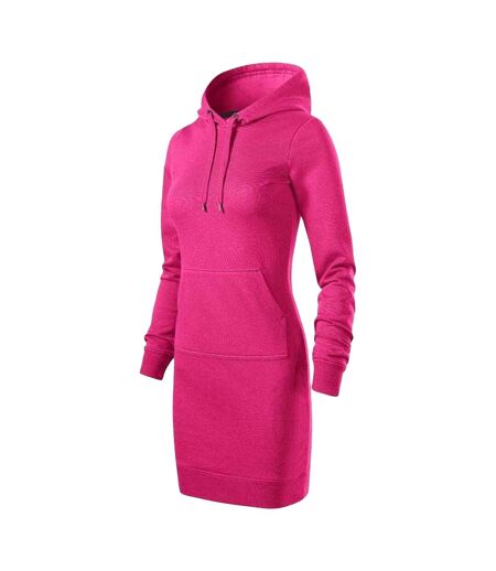 Robe À Capuche Snap Femme Rose Malfini