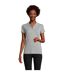 Polo Planet Femme Gris Chiné SOLS-1