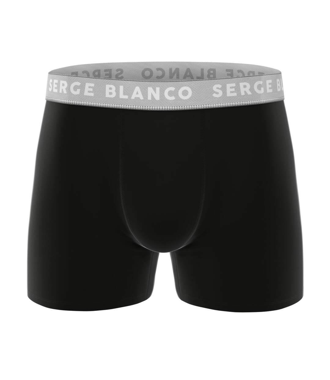 Lot de 3 boxers homme en coton uni Premium Serge Blanco-3