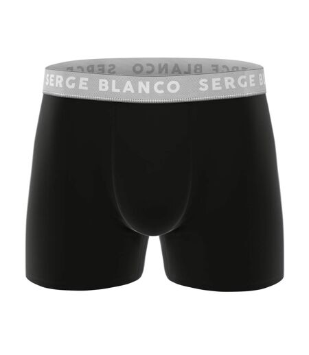 Lot de 3 boxers homme en coton uni Premium Serge Blanco