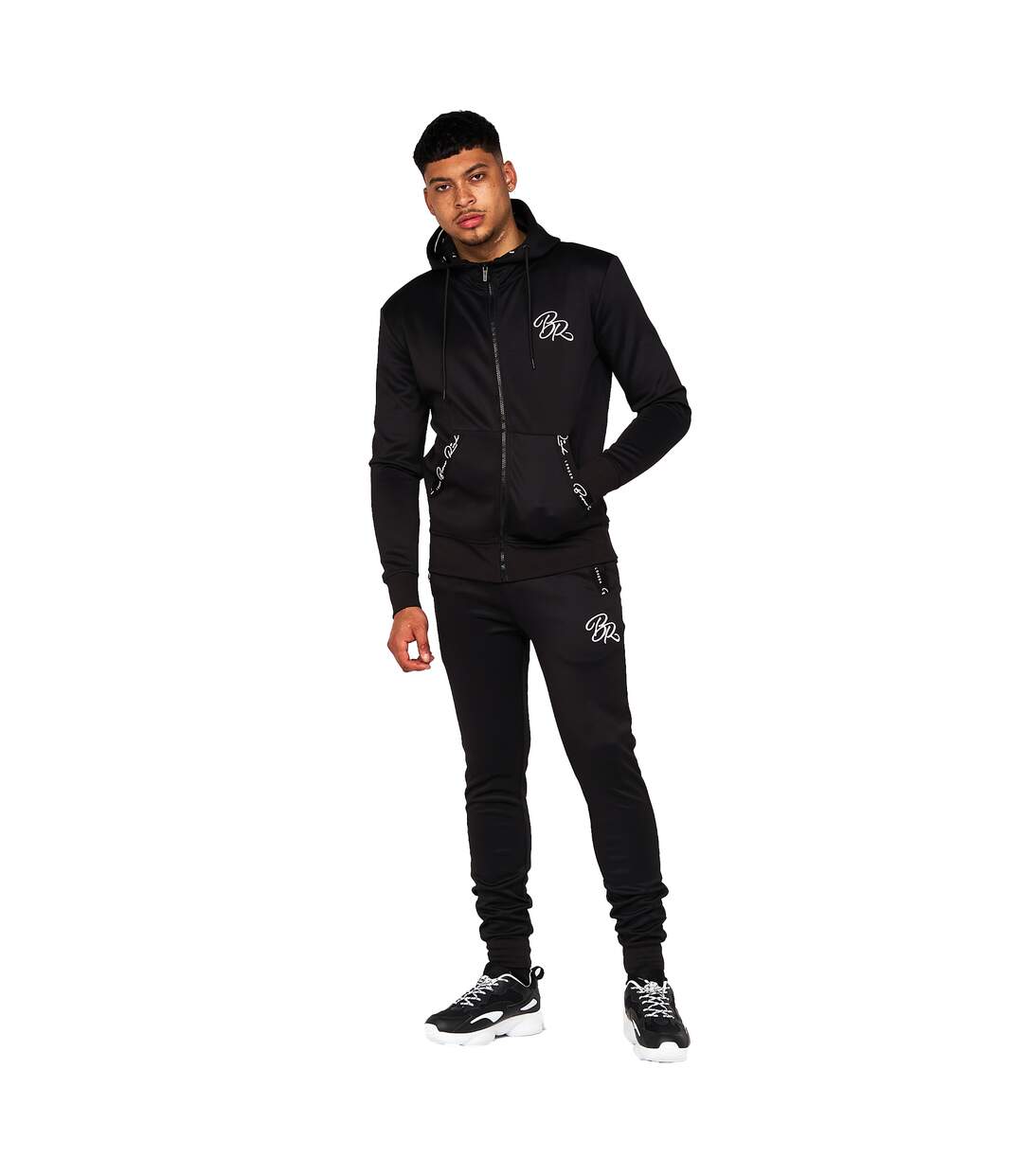 Veste à capuche foletti homme noir Born Rich-4