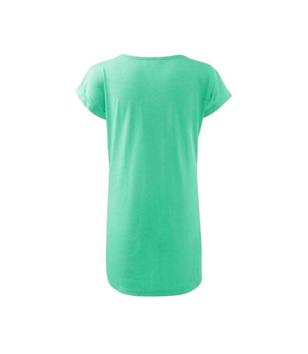 Robe Décontractée Motif/style Uni Love Femme Menthe Malfini