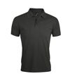 SOLs Mens Prime Pique Plain Short Sleeve Polo Shirt (Dark Grey) - UTPC493