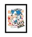 Sonic The Hedgehog - Poster encadré LET'S ROLL (Multicolore) (40 cm x 30 cm) - UTPM8685
