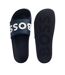Womens/ladies Kirk Logo Sliders Dark Blue Hugo Boss-4