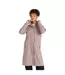 Womens/ladies Jade Long Length Waterproof Jacket Taupe Animal-2