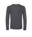 B&C Mens Round Neck Long-Sleeved T-Shirt (Dark Grey)