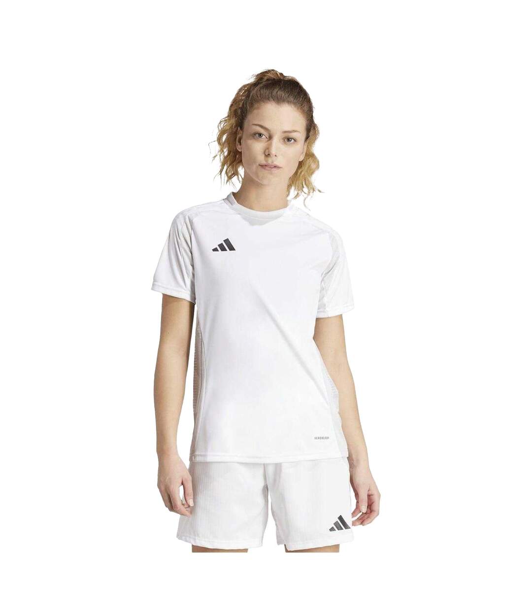 T-shirt Tiro Competition Match Femme Blanc Adidas-4