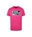 T-shirt Motif/style Mains Jointes En Prière Homme Rose Vif Mister Tee-2