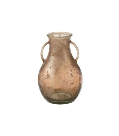 Vase Design en Verre Puisa 32cm Marron