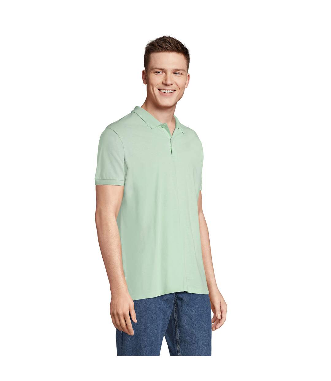 Polo Planet Homme Vert Glacé SOLS-1