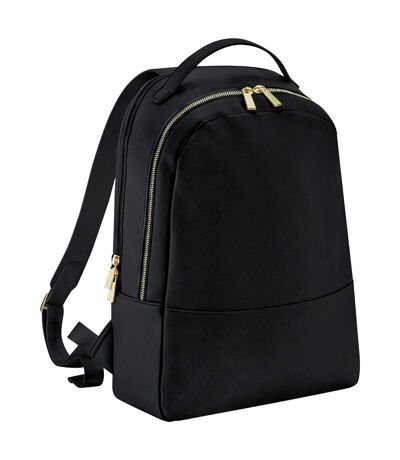 Bagbase Womens/Ladies Boutique Leather-Look PU Knapsack (Black) (One Size) - UTRW8461