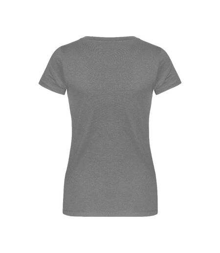 T-shirt Femme Gris Acier Uni X.O By Promodoro