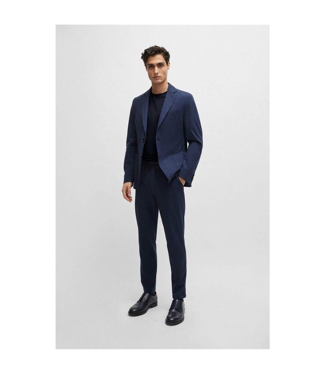 T-shirt Thompson Homme Bleu Marine Boss-4