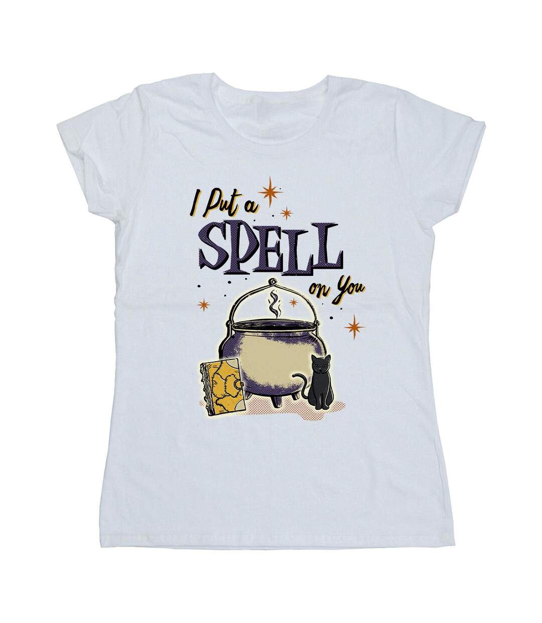 Disney - T-shirt HOCUS POCUS SPELL ON YOU - Femme (Blanc) - UTBI17761-1