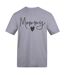 T-shirt Motif/style Cœur Mummy Femme Gris AWD-1
