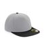 Casquette à visière plate adulte - B660 - gris et noir