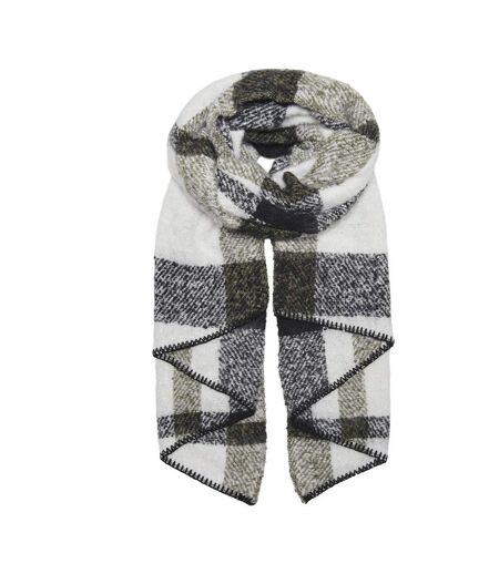 Écharpe noire/kaki à motifs femme only lima
