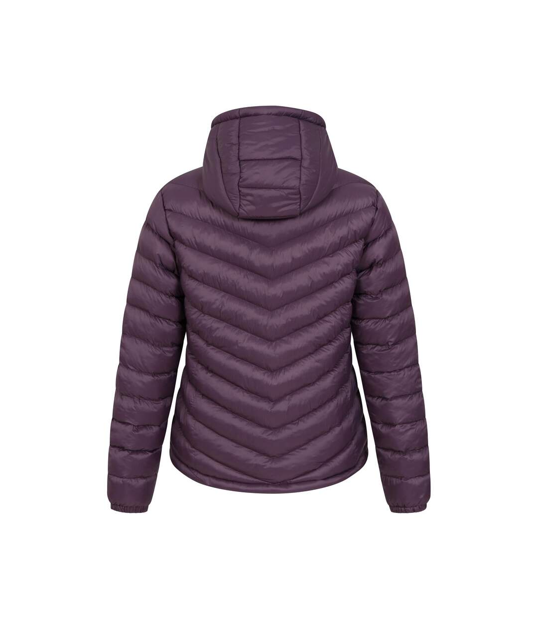 Womens/ladies Seasons Padded Jacket Purple Mountain Warehouse-2