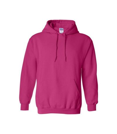 Sweatshirt à capuche unisexe rose foncé Gildan