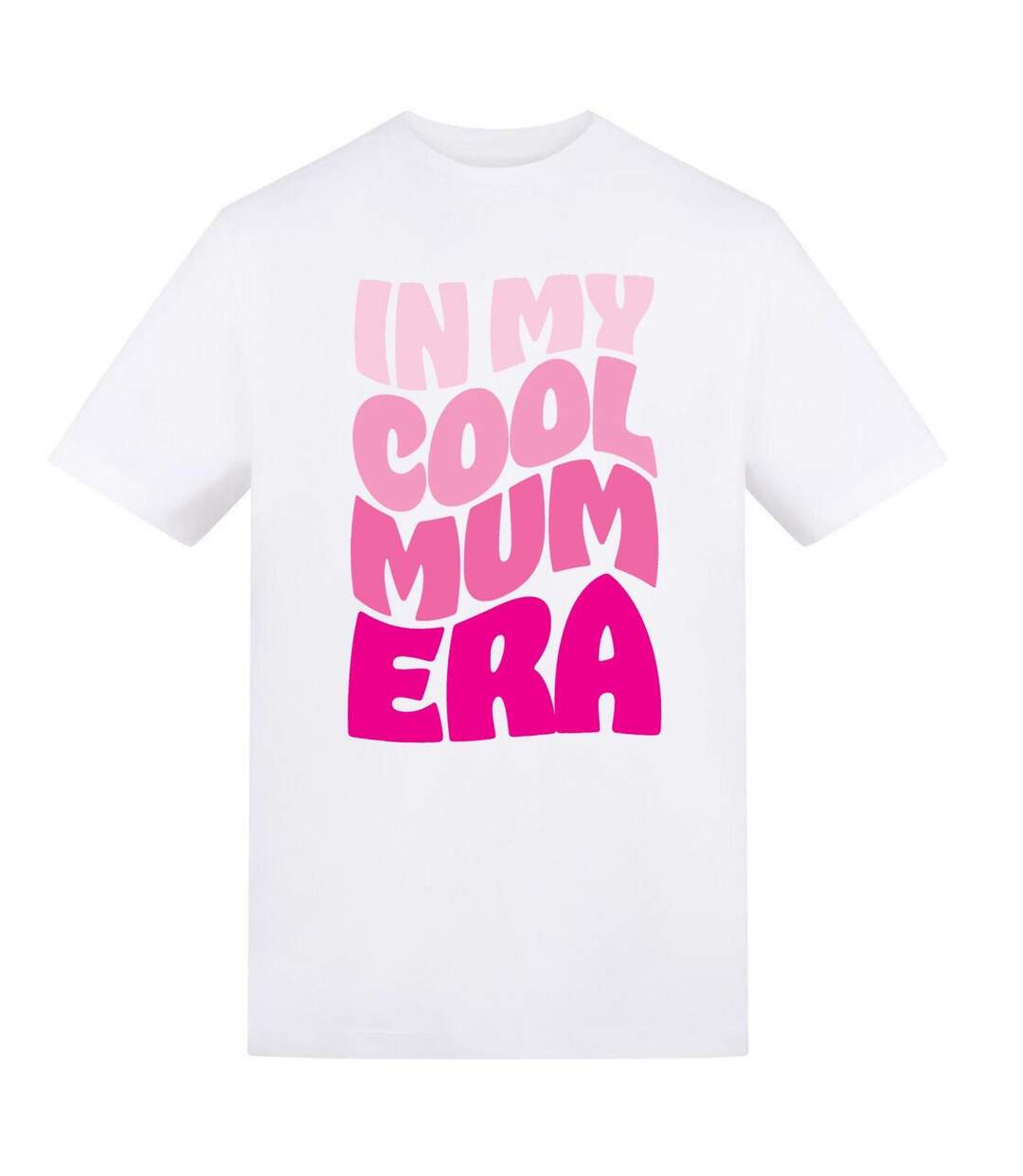 T-shirt In My Cool Mum Era Femme Blanc AWD-1