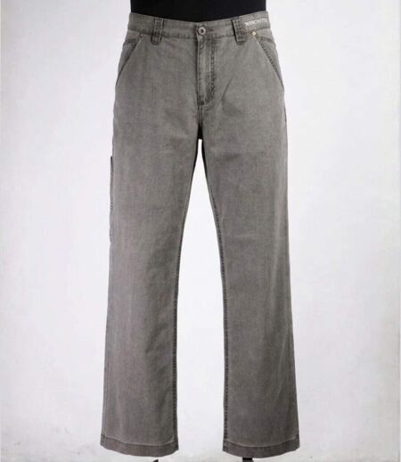 WINCHESTER WE1297T — Pantalon confort gris taupe : aisance naturelle et coton délavé