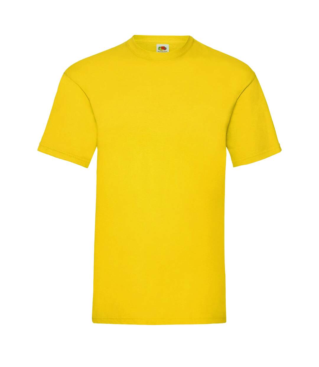 Mens Valueweight T-shirt Yellow Fruit Of The Loom-1