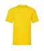 Mens Valueweight T-shirt Yellow Fruit Of The Loom-1